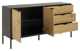 Seaford Sideboard 160x40x80, Black