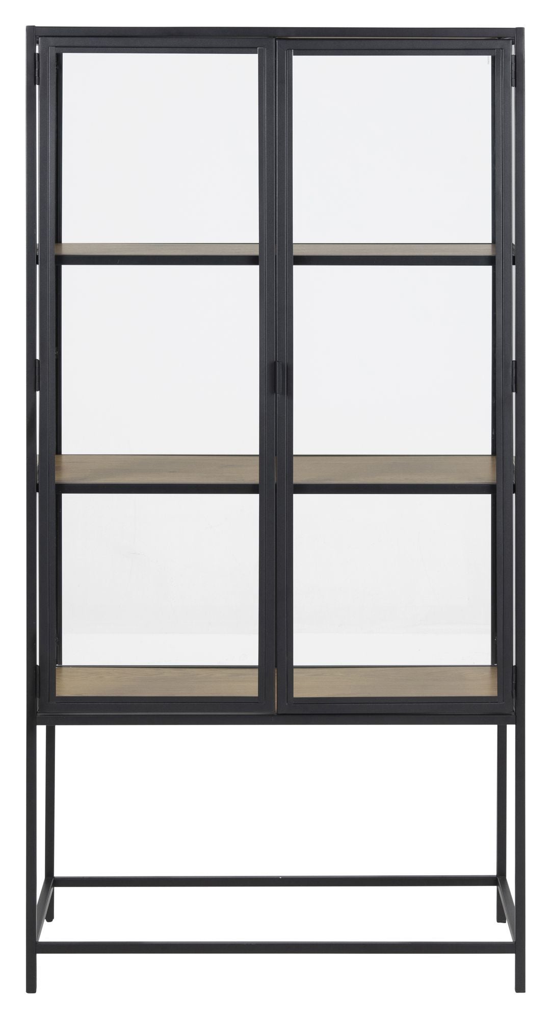 Seaford Wine Cabinet, Black/Nature