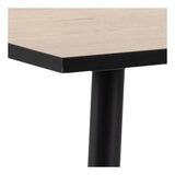 Selma Dining table 80x80, Melamine wild oak/Black edge