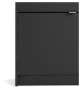 Shoes Shoe cabinet 4 folding doors with 2 compartments - Mat Black