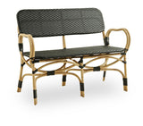 Bistro 2pers. Coffee bench, black/nature