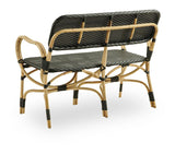 Bistro 2pers. Coffee bench, black/nature