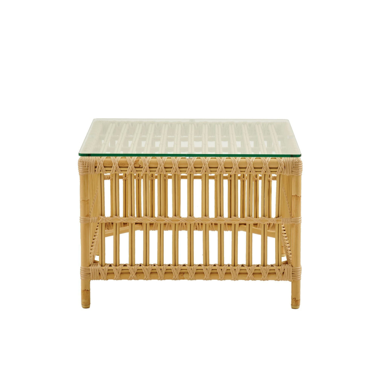 Caroline Exterior Side Table, Alu-Rattan