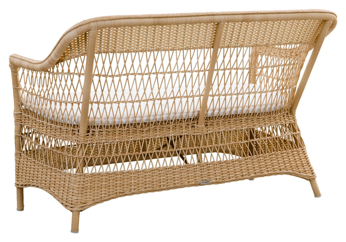 Charlot Exterior 2-seater Wicker Sofa, Alu/Nature