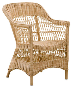 Charlot Exterior Wicker Chair, Nature