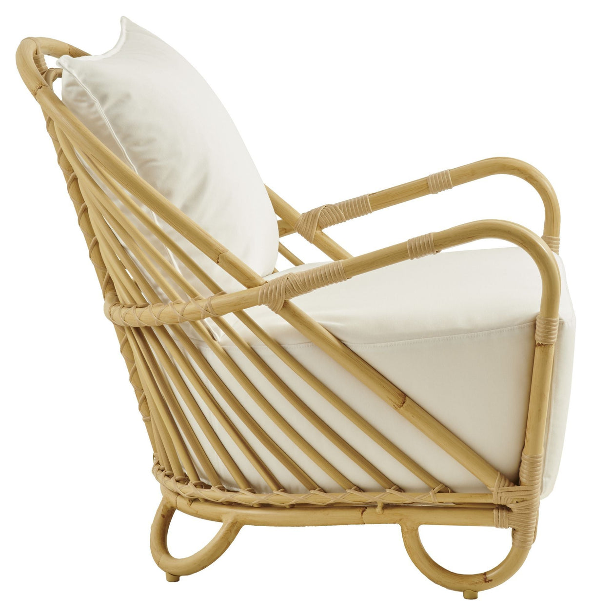 Charlottenborg Exterior Lounge Chair Frame, Alu-Rattan