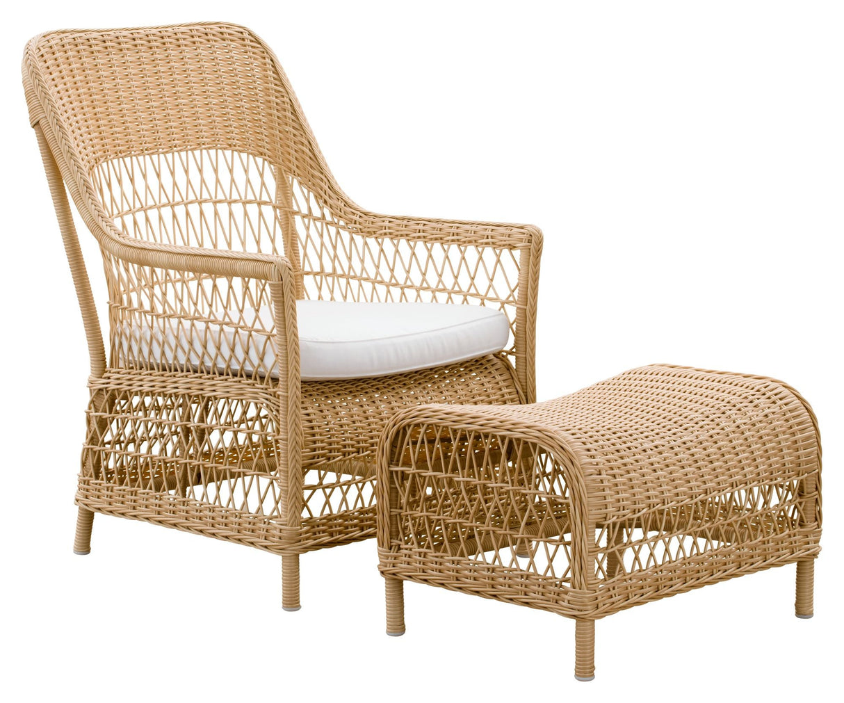 Dawn Exterior Wicker Chair, Alu/Nature