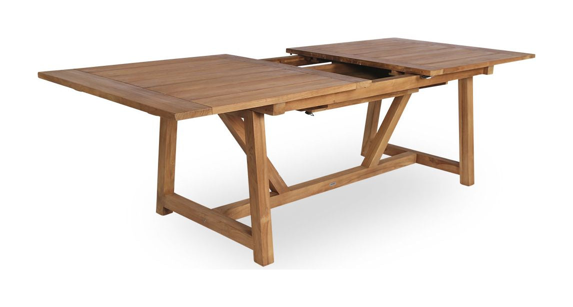 George Exterior Garden table with extension, Teak, 200x100