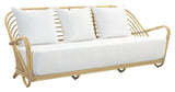 Seat cushion and 3 back cushions for Charlottenborg 3-pers. Sofa, White