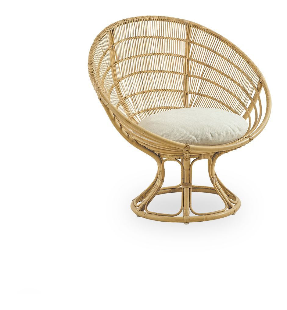 Luna Lounge Chair, Skin on Natural