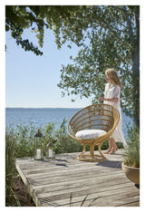 Luna Exterior Lounge Chair, Alu-Rattan