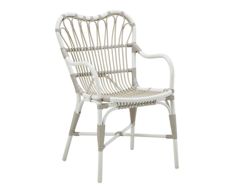 Margret Exterior Garden Chair, Dove white