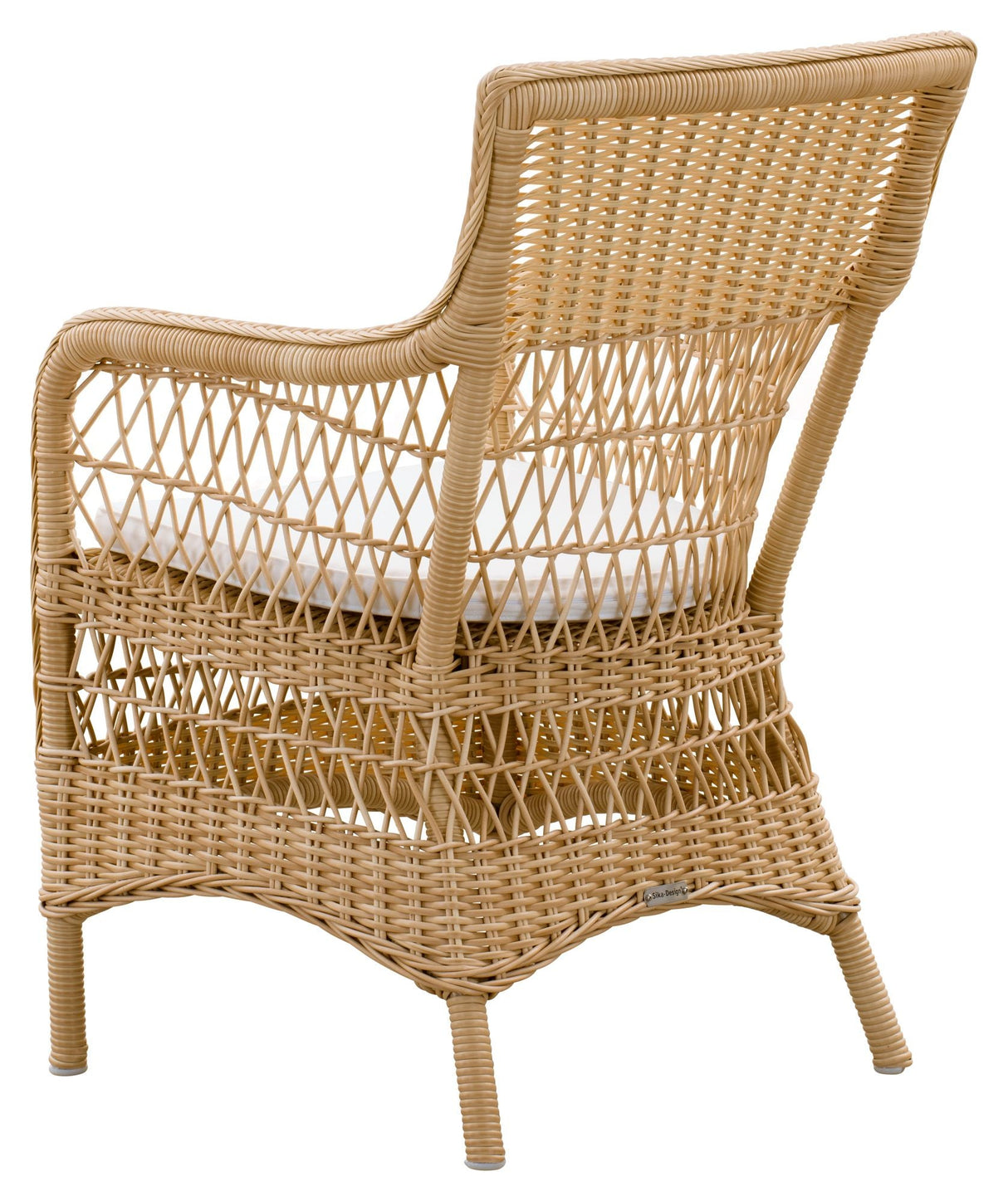 Marie Exterior Wicker Chair w/armrests, Nature