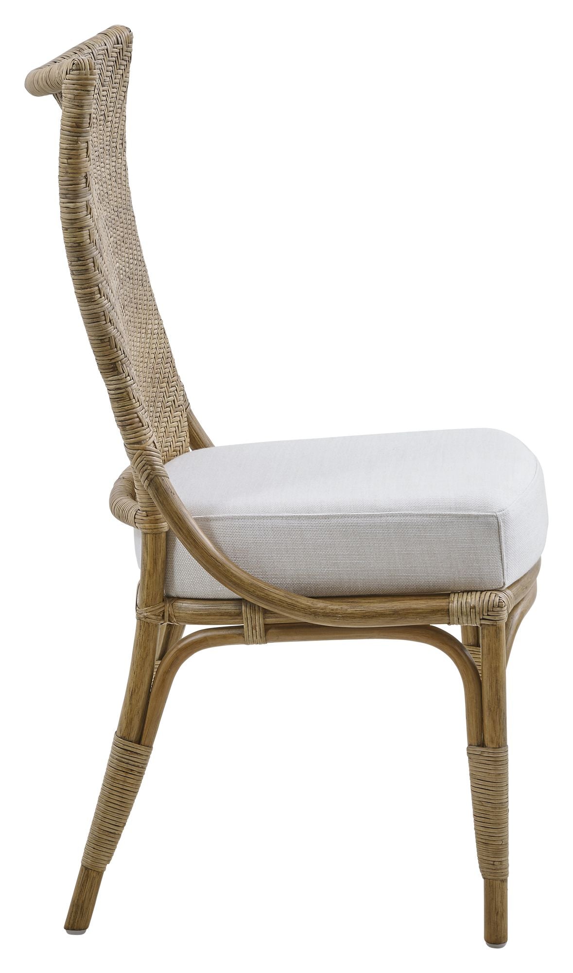 Melody Dining Chair, Rattan, Antique