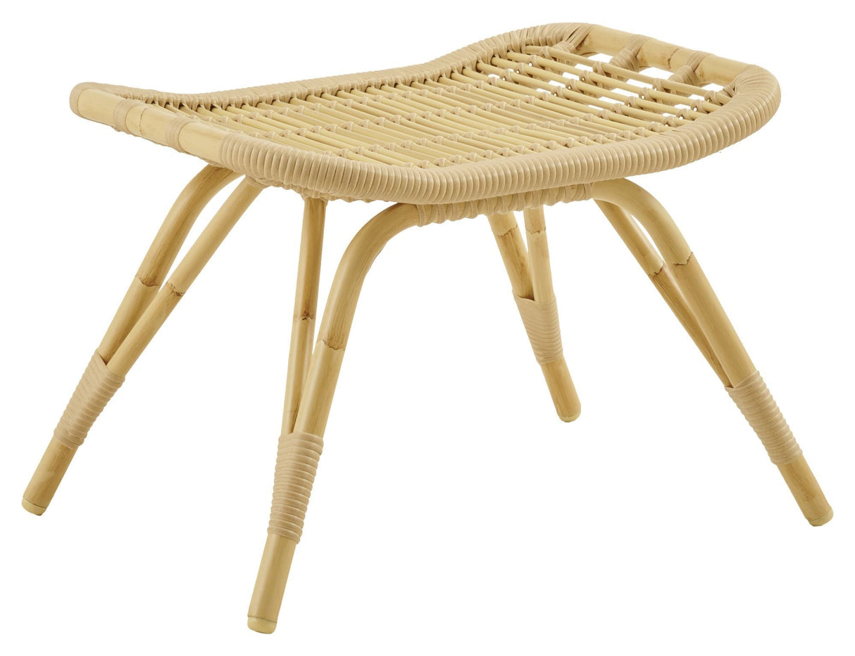 Monet Exterior Footstool, Alu-Rattan