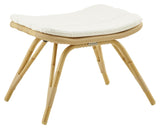 Monet Exterior Footstool, Alu-Rattan