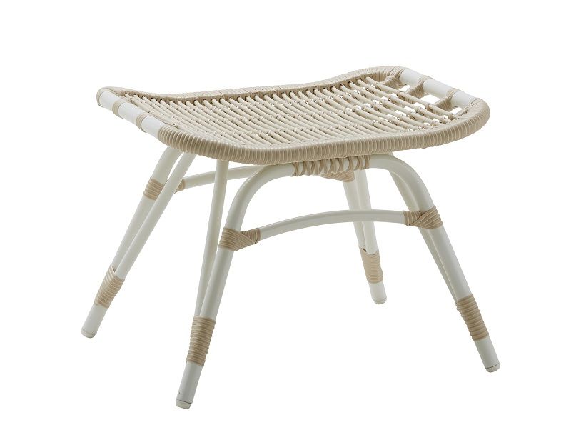 Monet Exterior Footstool, Dove White