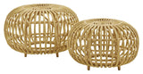 Ottoman Exterior Ø55, Alu-Rattan