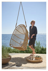 Renoir Exterior Hanging Chair, Alu-Rattan