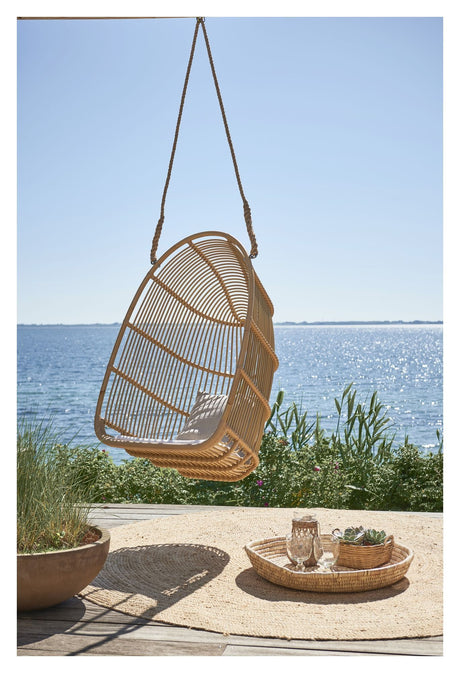 Renoir Exterior Hanging Chair, Alu-Rattan