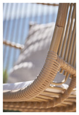 Renoir Exterior Hanging Chair, Alu-Rattan