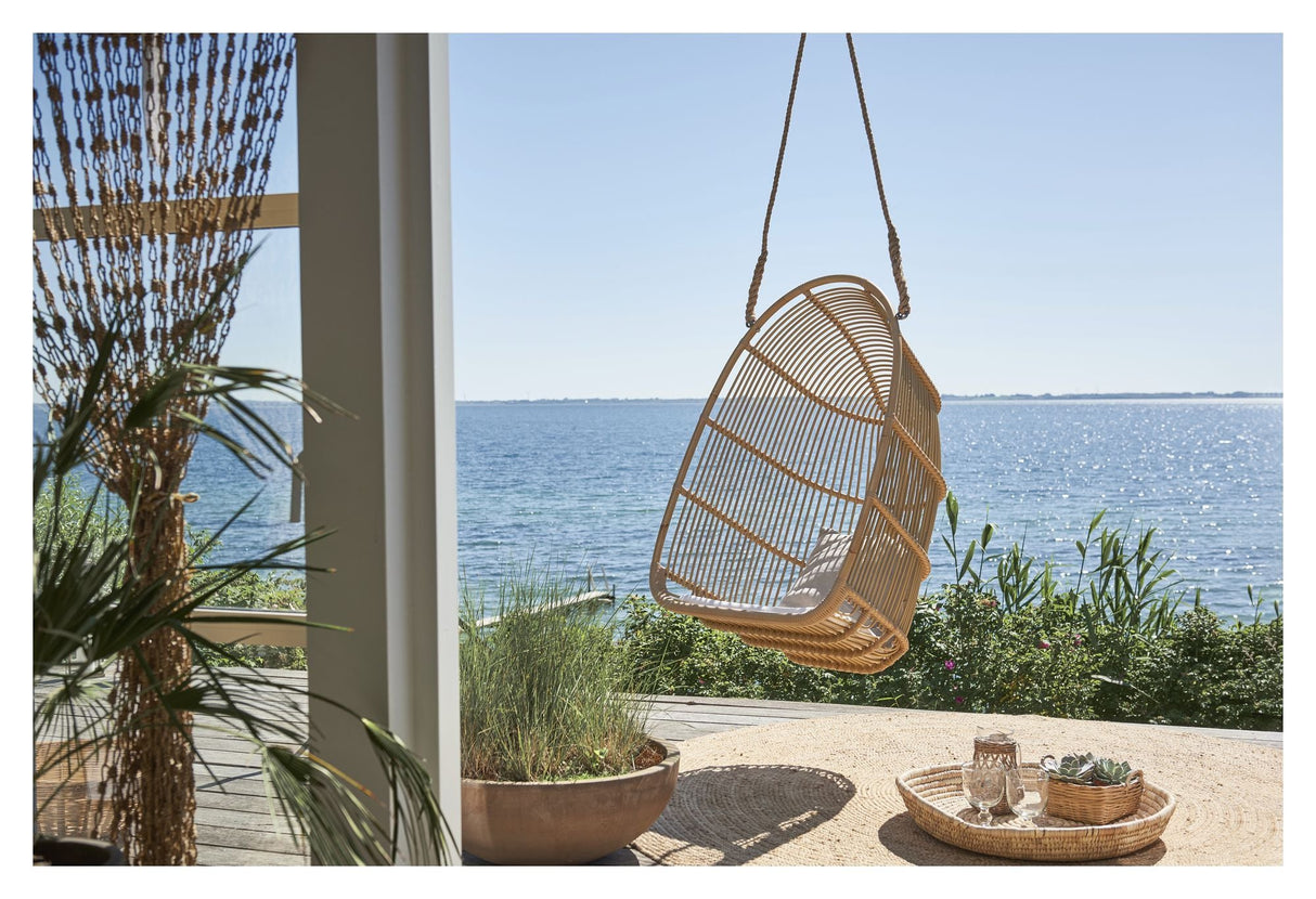 Renoir Exterior Hanging Chair, Alu-Rattan