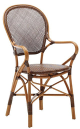 Rossini Dining chair with armrests, Cherry