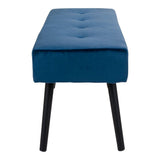 Skiby Bench with velvet, Dark blue