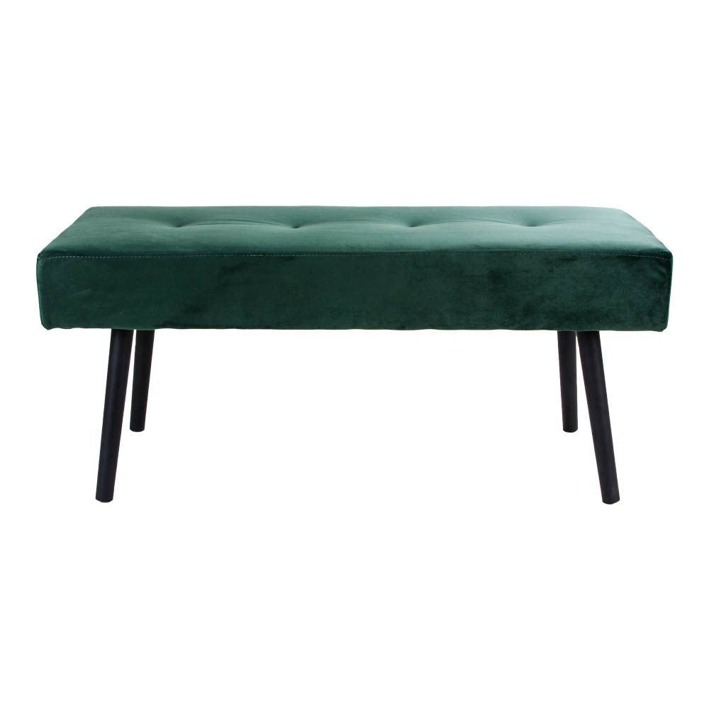 Skiby Bench with velvet, Dark green