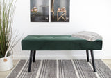 Skiby Bench with velvet, Dark green