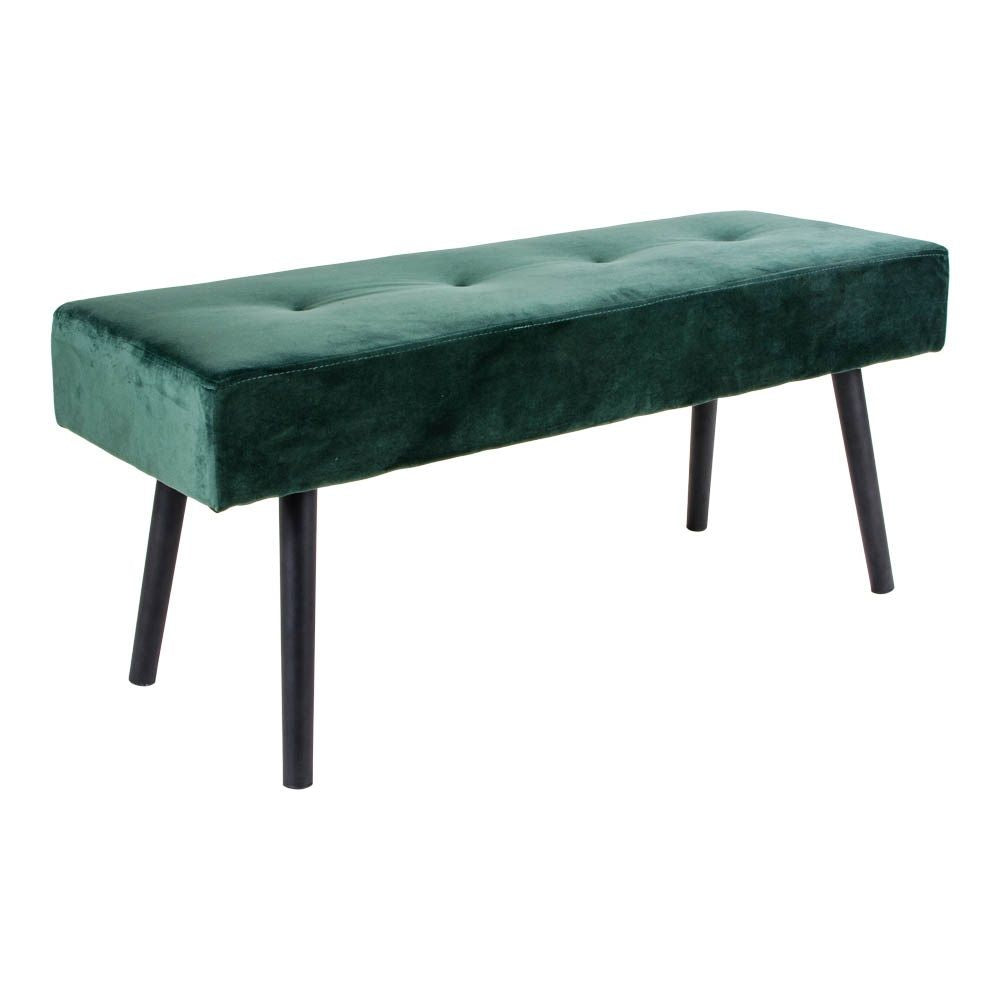 Skiby Bench with velvet, Dark green