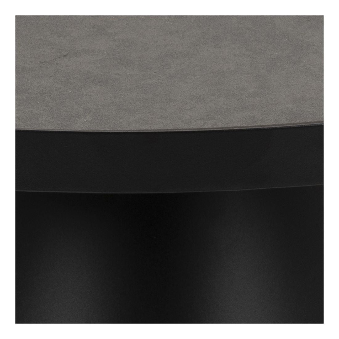 Soli Coffee Table Glass/Ceramic Fairbanks Black, Ø65