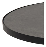 Soli Coffee Table Glass/Ceramic Fairbanks Black, Ø65