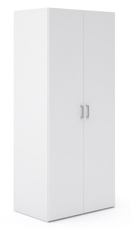 Space Wardrobe - White w/2 doors