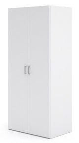 Space Wardrobe - White w/2 doors