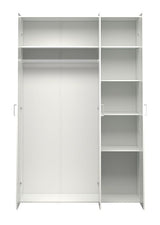 Space Wardrobe - White w/3 doors