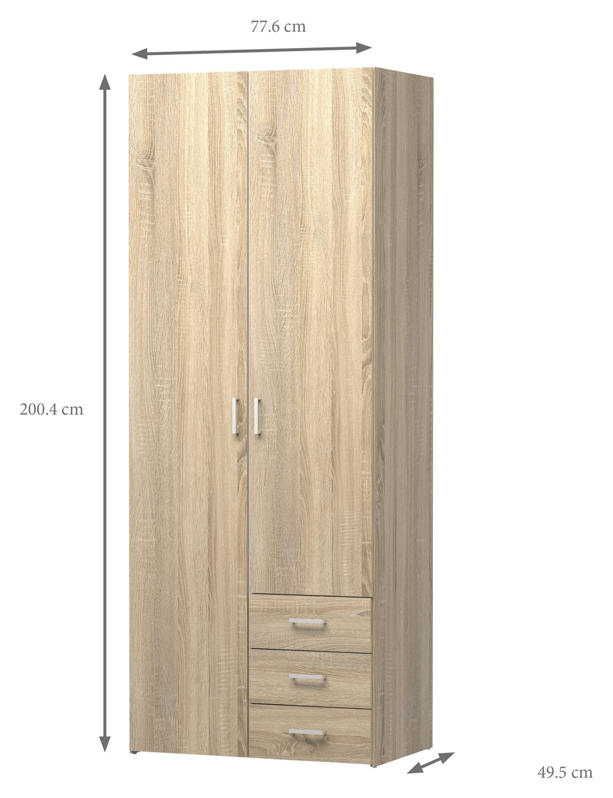 Space Wardrobe - Light wood