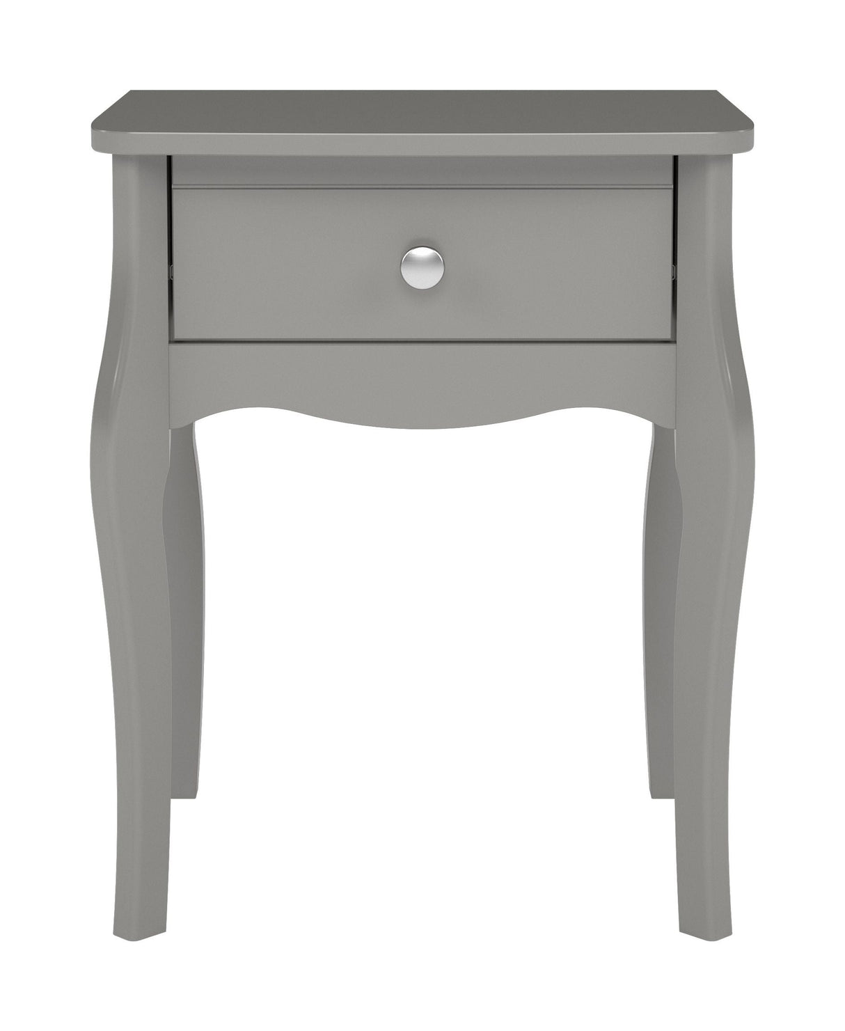 Baroque nightstand with 1 drawer, Gray