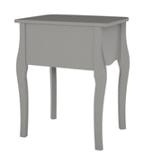 Baroque nightstand with 1 drawer, Gray