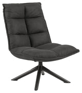 Storm Armchair w. 4-star foot, Dark gray