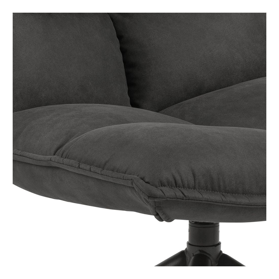 Storm Armchair w. 4-star foot, Dark gray