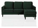 Strummer 3-seater sofa with chaise longue, Green