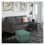 Strummer 3-seater sofa with chaise longue, Coke gray