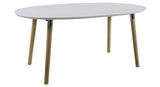 Susan Dining table, White, 170x100 m. Supplementary plates