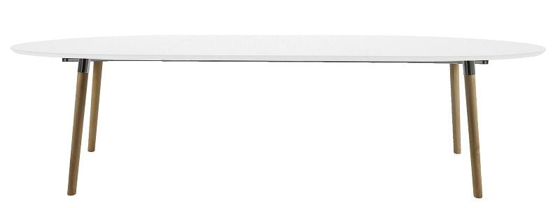 Susan Dining table, White, 170x100 m. Supplementary plates