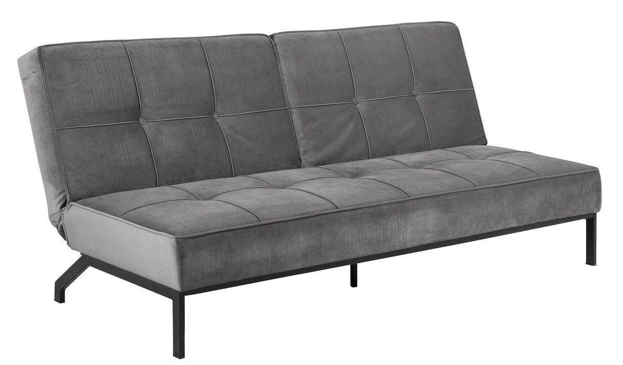 Sweem Sofa bed with velvet, dark gray