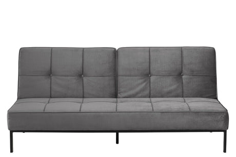 Sweem Sofa bed with velvet, dark gray