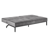 Sweem Sofa bed with velvet, dark gray