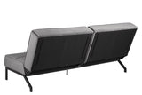 Sweem Sofa bed with velvet, dark gray