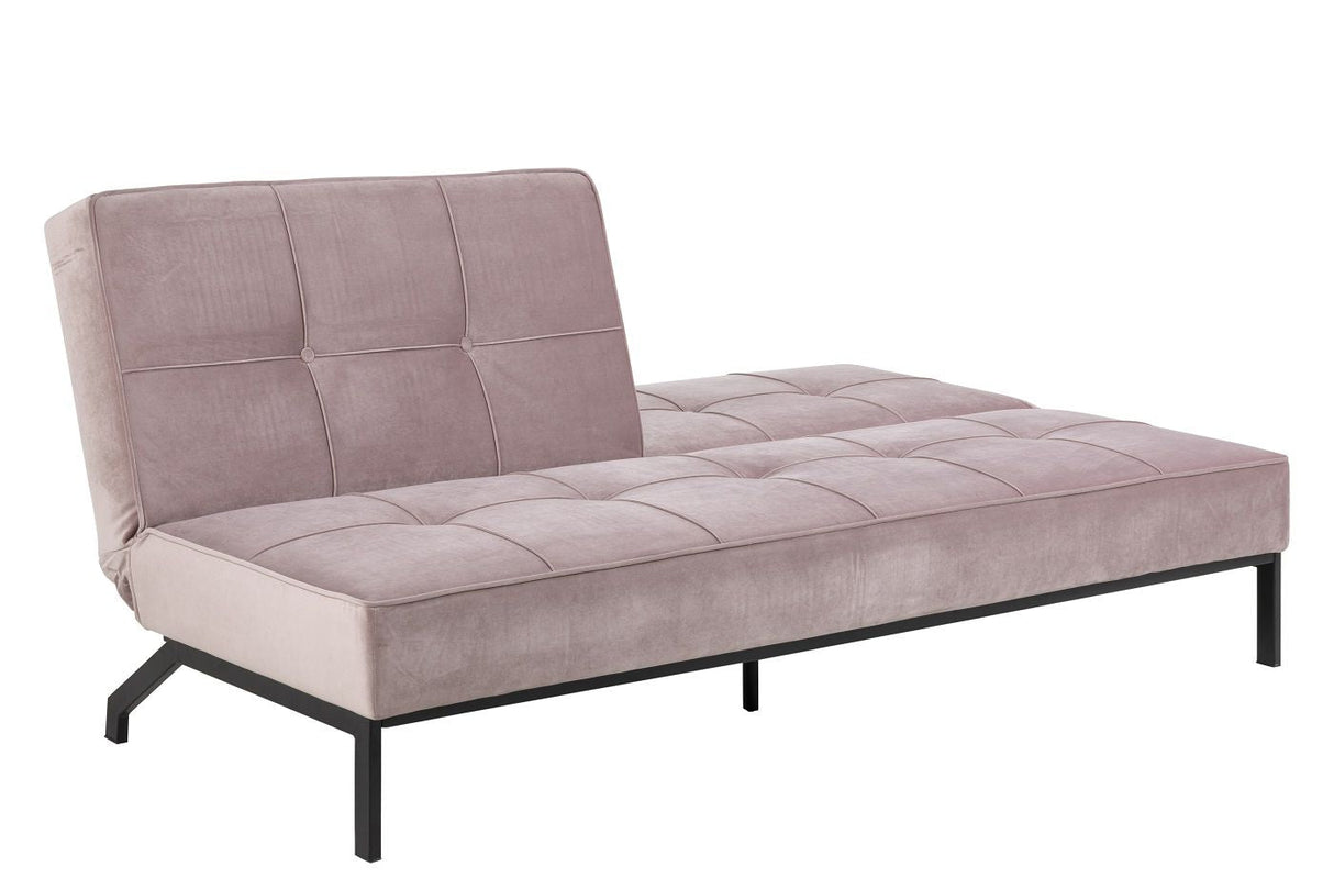 Sweem Sofa bed with velvet, Dusty pink